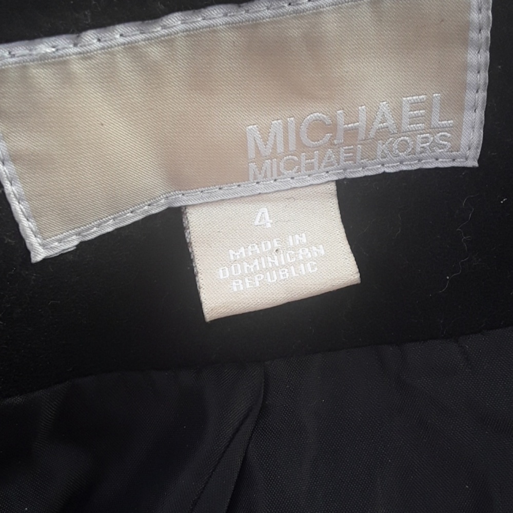 MK black long coat